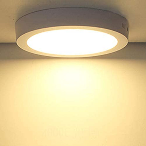 DLLT LED Flush Mount Ceiling Light, 24W Led Surface Round Ceiling Light 1920LM (220W Incandescent Equivalent) 3000K Warm White for Kitchen, Closet, Bedroom, Hallway