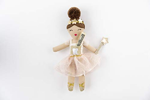 Mud Pie Ballerina Tooth Fairy Doll 9x4 Inch (Pack of 1)