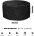Round Patio Deck Box Cover to Protect Deck Boxes, Round Deck Box Storage(Black, 28 inch)