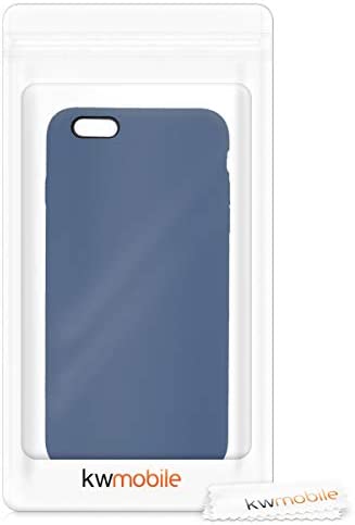 kwmobile TPU Silicone Case Compatible with Apple iPhone 6 Plus / 6S Plus - Case Slim Phone Cover with Soft Finish - Navy Blue