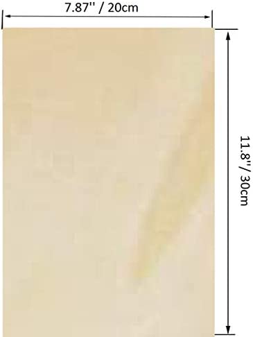 Basswood Sheets Unfinished Plywood for Crafts - 5 PCS 1/16 x 8 x 12Inch Thin Wood Sheet for Craft DIY