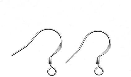 JIEHUN 925 Sterling Silver French Wire Earring Hooks Fish Hook Earrings Sterling Silver Earwires Sterling Silver Jewelry Ear Hooks Earring Findings?100?