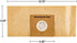 Ovente 4-Pack Premium Disposable Compact Dust Bag Replacement with 99.9% Ultra Filtration, Fit for ST1600 Canister Vacuum Cleaner Model Series Large Size and Easy Storage, Brown ACPST16704