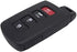 Smart Replacement Key Fob Cover Case fit for 2019 2018 2017 Toyota Highlander Avalon Camry Corolla RAV4 Keyless Entry Key Fob Shell (Black)