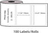 M110 Label Printer Paper, White Self-Adhesive Thermal Paper, Phomemo Label Paper Compatible with M110, M120, M200, M220 Label Printer, Black on White, 1.96"x1.18" (50x30mm), 230 Labels/Roll