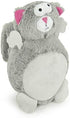 goDog Action Plush Squirrel Animated Squeaky Dog Toy, Chew Guard Technology - Gray, One Size