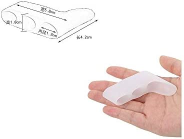 Dr.Pedi 20 Pcs Pinky Toe Straightener with 3 Loops for Overlapping Toes Triple Gel Toe Separators Curled Pinkie Toe Bunion Shield per Pack