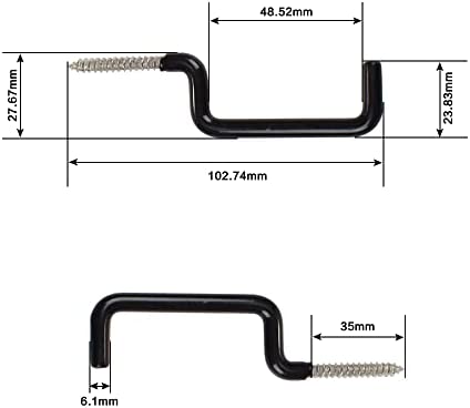 Archery Bow Hook Real Tree Stand Bow Hangers Bow Gear Holder Outdoor Hunting Accessory Black(10 pcs/Pack