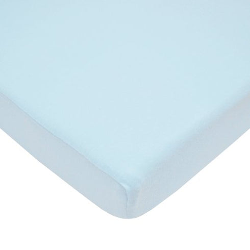 American Baby Company 15" x 33" Fitted Bassinet Sheet, 100% Natural Cotton Jersey Knit, Blue/Gray/White, Soft Breathable, for Boys and Girls, Pack of 3