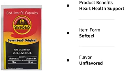 Seven Seas Cod Liver Fish Oil 500 Capsules