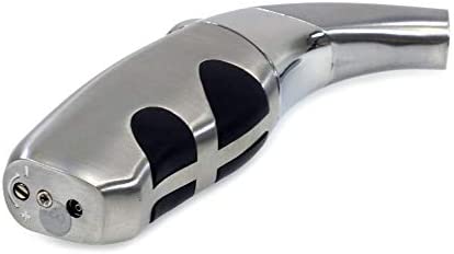 Scorch Torch Refillable Matador Single Jet Flame Butane Torch Cigarette Cigar Lighter (Silver)