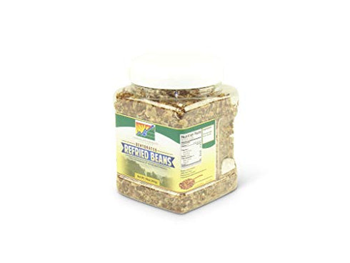 Mother Earth Products Dehydrated Fast Cooking Refried Bean Mix, quart Jar, 11 Ounce (Pack of 1)