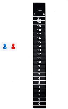 Iparts Cornhole Game Steel Scoreboard with Magnetic Score Keepers, Applicable to Ladder Toss Game as Well