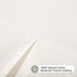 TILLYOU White Pleated Crib Bed Skirt for Baby Boys Girls, 100% Natural Soft Dust Ruffle, Standard Nursery Bedding Toddler Bedskirt Solid, 14" Drop