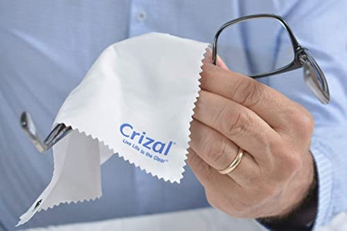 Crizal Lens Cleaning Cloth 8 Pack Wipes Micro Fiber Cleaning Cloth in Own Carry Case. for Crizal Anti Reflective Lenses|#1 Best Microfiber Cloth for Cleaning Crizal and All Anti Reflective Lenses|