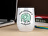 KLUBI Elephant Gifts Your Argument is Irrelephant - White Glitter Tumbler/Mug for Wine, Coffee and All Drinks - Funny Gifts for Her, Him, Lovers, Women, Stuff, Decor