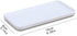 Ceramic Vanity Tray Small Rectangle, Bathtub Tray Bathroom Organizer, Cosmetics Holder for Tissue Candle Towel Plant Jewelry Ring Dish Dresser Perfume Shampoo-White(2 Pcs)(Small)