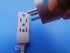 Multi Plug Outlet Extender Box,3-Outlet Surge Protector Power Strip with 3rd Grounding Pin, Input :2 Flat pins,Output:3X3pins( 3rd Grounding Pin),3FT,6Ft,9Ft,15Ft Long Extension Cord, White (1.8m/6Ft)