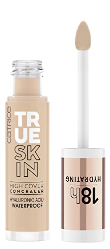 Catrice | True Skin High Cover Concealer | Waterproof & Lightweight for Soft Matte Look | Contains Hyaluronic Acid & Lasts Up to 18 Hours | Vegan, Cruelty Free, Gluten Free (020 | Warm Beige)