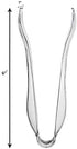 Disposable Serving Utensils, Plastic Serving 10" Spoons 10" Forks & 6" Tongs 6 Of Each, Pack of 18. … (Clear)