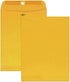 Mead Letter Size Mailing Envelopes, Clasp Closure, All-Purpose 24-lb Paper, 9" X 12", Brown Kraft Material, 20/Pack (76020)