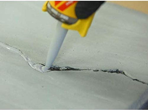 Sikaflex Crack Flex Sealant, Gray, High performance, textured polyurethane sealant, self-leveling, sealant for sealing horizontal cracks, 10,1 fl. Oz