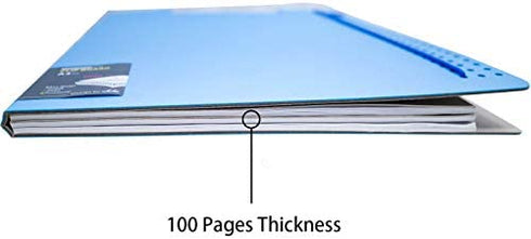 Foldable Clipboard, Enclosed Clipboards Folio,360 Degree Flip Folio Clipfolio,Closing Clipboard Padfolio, Used for Nurse Clipboard and Office Arch Clipboard,Colorful Covered Clipboard. (Blue, Upper)