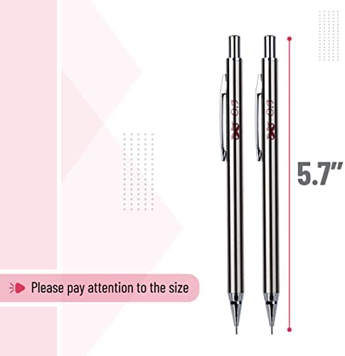 Mr. Pen- Metal Mechanical Pencils, 0.3mm, 2 Pack, Pencil Mechanical, Lead Pencil, Metal Mechanical Pencil, Drafting Pencil, Mechanical Pencil Metal, Mechinal Pencils, Mechanical Drafting Pencil