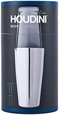 Houdini Boston Cocktail Shaker, 24 Ounce, Stainless Steel/Glass