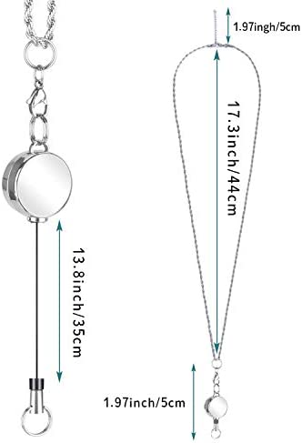 Retractable Lanyard for Women Fashion Chain Necklace Strong Lanyards for ID Badges Key Lanyards