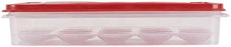 Rubbermaid Specialty Egg Keeper Food Storage Container , Red