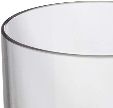 Classic 16-ounce Premium Quality Plastic Water Tumbler | Clear Set of 6