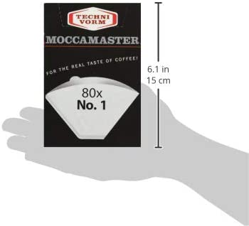 Technivorm Moccamaster 85090 Cup-One Paper Filters, 80 count, White