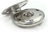 55 Sets Sew-on Snap Buttons Metal Snap Fastener Durable Press Studs Buttons for Sewing Clothing, 4 Sizes (Silver)