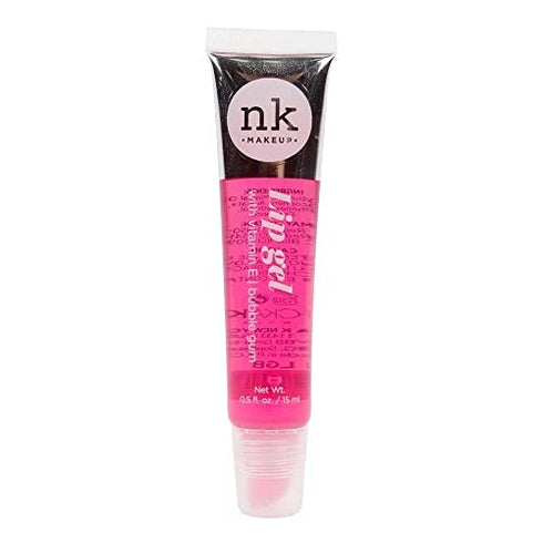 5 PACK NK Lip Gel with Vitamin E Bubble Gum, Argan, Strawberry, Cherry and Rosehip Lip Gloss by Nicka K New York