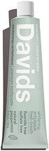 Davids Natural Whitening Toothpaste, Antiplaque, Fluoride Free, SLS Free, Peppermint, Metal Tube, Tube Roller Included, 5.25 OZ Value Size (Compare)