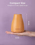 InnoGear Oil Diffuser, Super Quiet Essential Oil Diffuser Aromatherapy Diffuser Ultrasonic Humidifier with Sleep Mode, Waterless Auto-Off 8 Colors Light for Home Office Bedroom Room Baby, Yellow