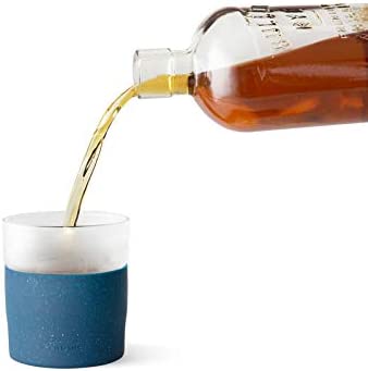 Rabbit Freezable Whiskey Glasses, Set of 2, Speckled Navy