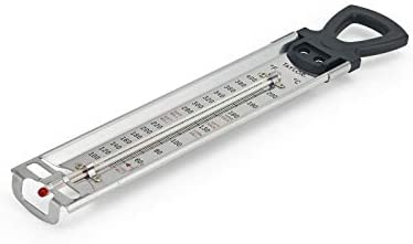 Taylor Precision Products Stainless Steel Candy Deep Fry Food Cooking Kitchen Thermometer, 12 Inches