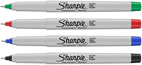 SHARPIE Permanent Markers | Ultra-Fine Point | Assorted Colours | 12 Count