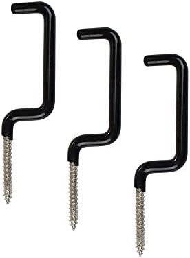Archery Bow Hook Real Tree Stand Bow Hangers Bow Gear Holder Outdoor Hunting Accessory Black(10 pcs/Pack