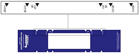 Tabbies 9-5/8 x 2 Inches File Pocket Handles, Dark Blue/White, 48 per Pack (TAB68807)