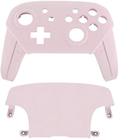 eXtremeRate Cherry Blossoms Pink Faceplate and Backplate for Nintendo Switch Pro Controller, Soft Touch DIY Replacement Shell Housing Case for Nintendo Switch Pro - Controller NOT Included