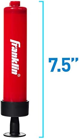 Franklin Sports Ball Pump Kit -7.4" Sports Ball Pump with Needle - Perfect for Basketballs, Soccer Balls and More - Complete Hand Pump Kit with Needles, Flexible Hose, Air Pressure Gauge and Carry Bag