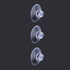 Outus Small Clear Plastic Suction Cup Without Hooks -20 mm -20 Packs