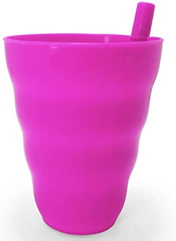 Klickpick Home Cereal Bowls with Straws and Kids Straw Cups - Set of 4 Bowls with Straws for Kids, and 4 Straw Cups for Kids BPA Free Dishwasher Safe Great for Kids and Toddlers