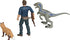 Jurassic World Dominion Owen and Velociraptor Beta Human and Dino Pack with 2 Action Figures and Accessories, Toy Gift Set and Collectible for Dinosaur Fans