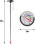 Candle Thermometer for Candle Making - DIY Wax Candle Making Supplies - Ideal Candle Making Thermometer with Clip and 300mm Stainless Steel Probe