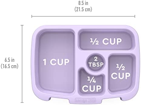 Bentgo® Kids Prints Tray with Transparent Cover - Reusable, BPA-Free, 5-Compartment Meal Prep Container with Built-In Portion Control for Healthy Meals At Home & On the Go (Unicorn)
