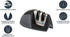 KitchenIQ 50009 Edge Grip 2-Stage Knife Sharpener, Black